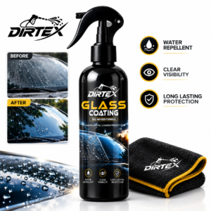 Glass Coating for Car Windshield | SiO₂ Infused Formula | Water Repellent & Clear Visibility